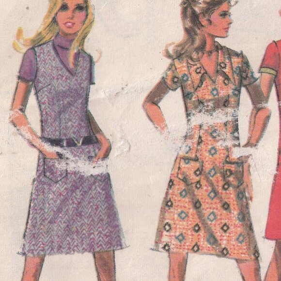 McCalls 2459 Womens Easy to Sew Mini or Midi Dress or Jumper - Picture 4 of 4